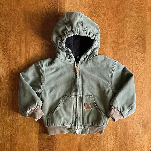 Carhartt vintage olive green jacket 4T - Picture 1 of 11